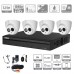 DAHUA Kit 4 caméras dôme Full HD - 2 Mégapixels vidéo surveillance IR 50m 