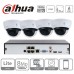 kit 4 caméras IP PoE Dahua dômes - 2 Mpx kit 4 caméras IP PoE Dahua dômes - 2 Mpx