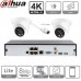 Dahua kit IP 4K avec 2 caméras dômes IP PoE Dahua kit IP 4K avec 2 caméras dômes IP PoE